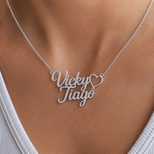 Collar Personalizado en Plata 925 con Corazón – Diseño Elegante y Exclusivo